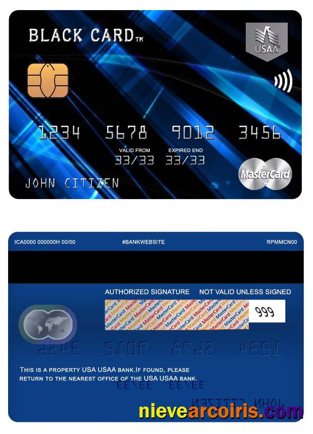 USA USAA bank mastercard